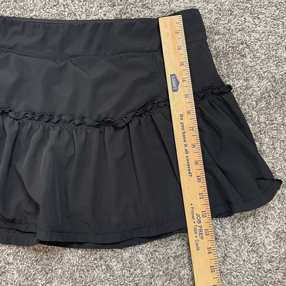 Kyodan Skort Athletic Ruffle Hem Tennis Golf Pickleball Activewear Skirt Black M - Picture 5 of 9